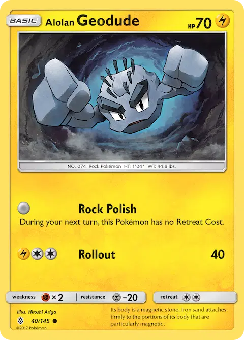 Alolan Geodude, Guardians Rising 40/145