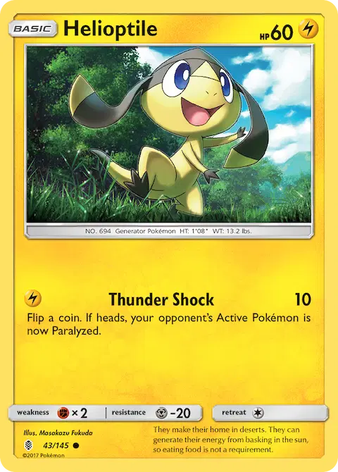 Helioptile, Guardians Rising 43/145