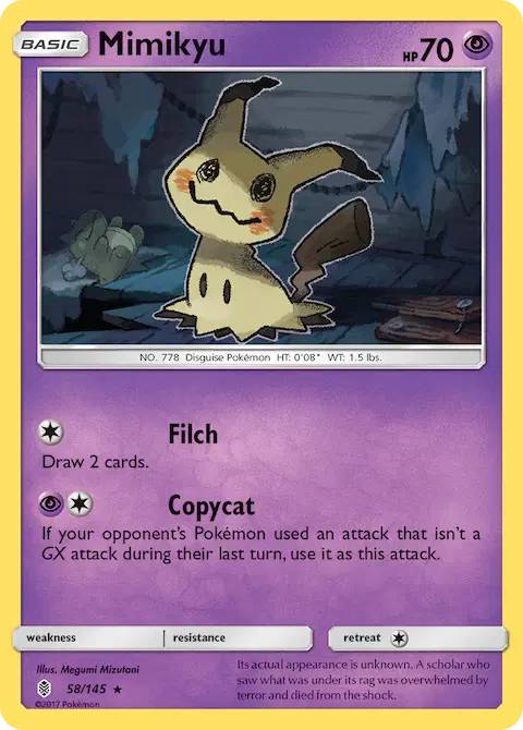 Mimikyu, Guardians Rising 58/145