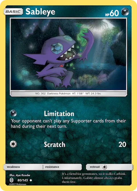 Sableye, Guardians Rising 80/145