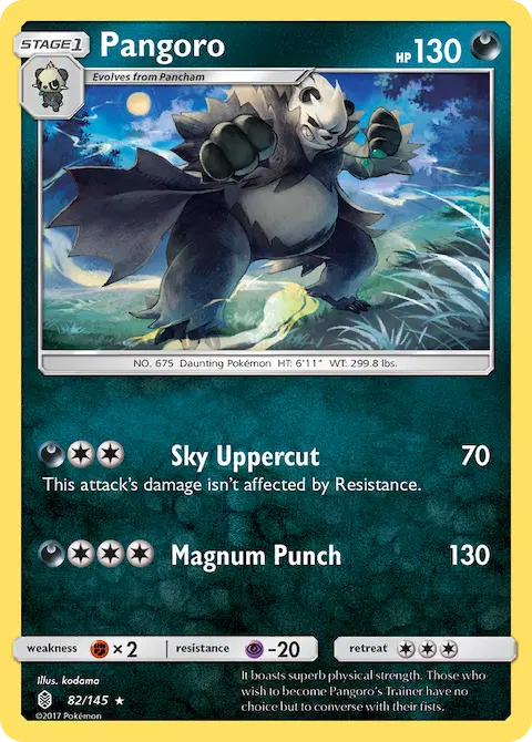 Pangoro, Guardians Rising 82/145