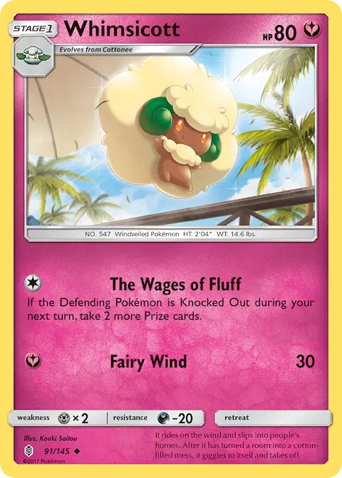 Whimsicott, Guardians Rising 91/145