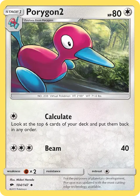 Porygon2, Burning Shadows 104/147