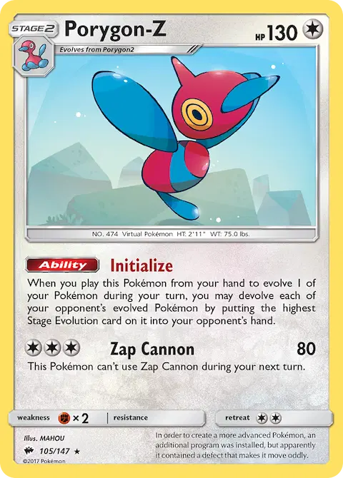 Porygon-Z, Burning Shadows 105/147