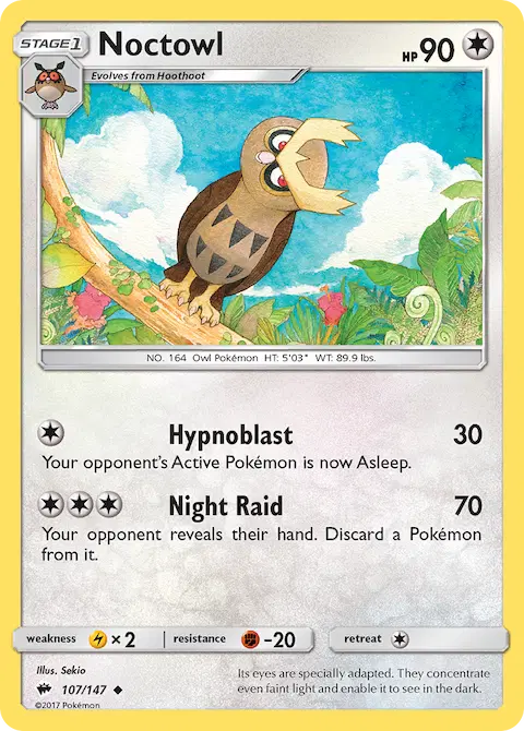 Noctowl, Burning Shadows 107/147