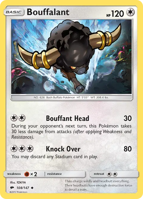 Bouffalant, Burning Shadows 108/147