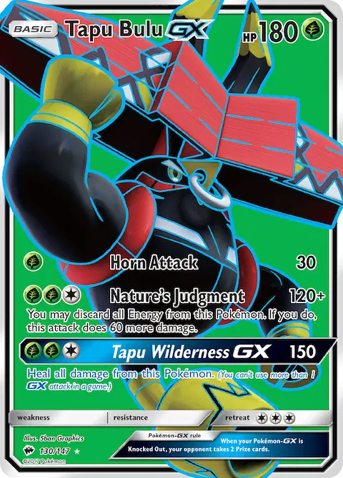 Tapu Bulu GX, Burning Shadows 130/147