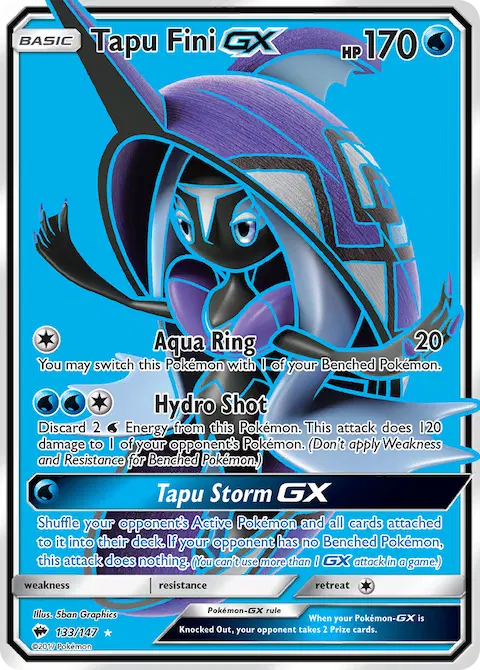 Tapu Fini GX, Burning Shadows 133/147