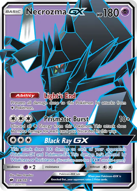 Necrozma GX, Burning Shadows 134/147