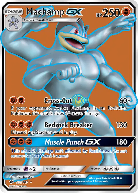 Machamp GX, Burning Shadows 135/147