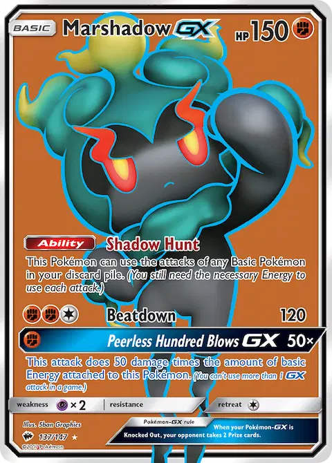 Marshadow GX, Burning Shadows 137/147