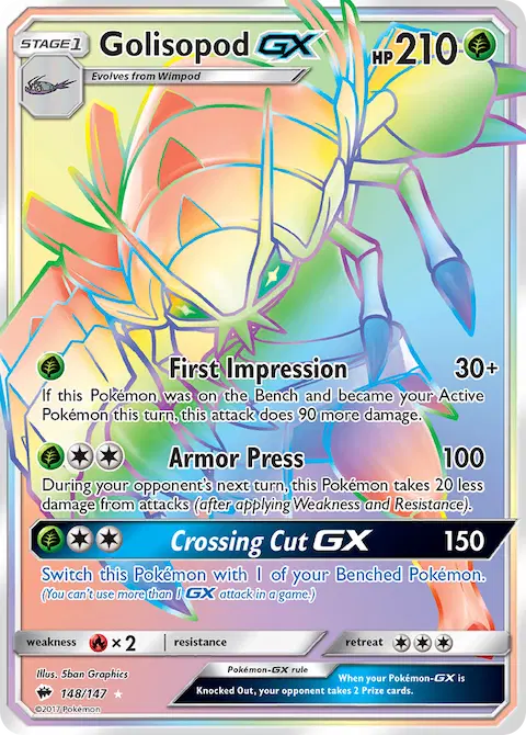 Golisopod GX, Burning Shadows 148/147
