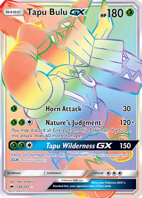 Tapu Bulu GX, Burning Shadows 149/147