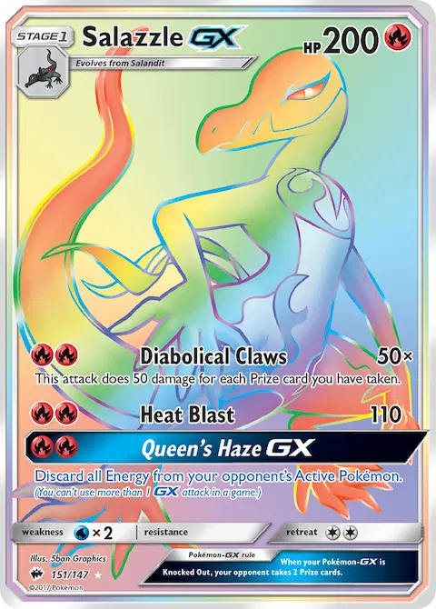Salazzle GX, Burning Shadows 151/147