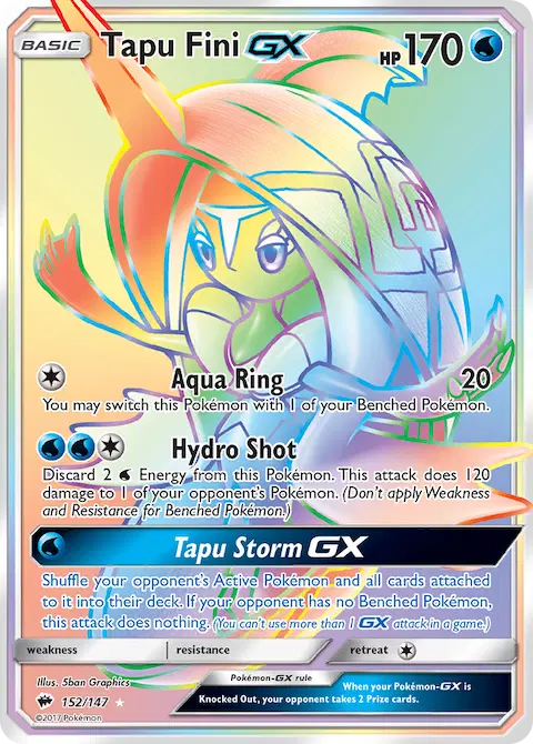 Tapu Fini GX, Burning Shadows 152/147