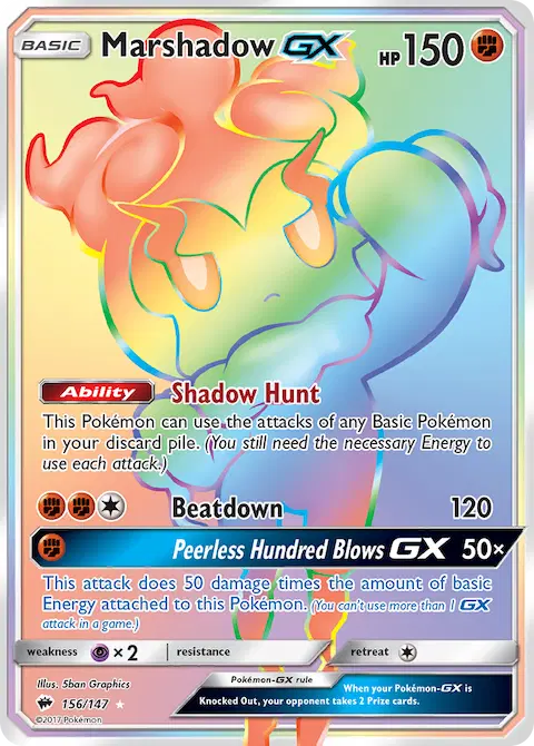 Marshadow GX, Burning Shadows 156/147