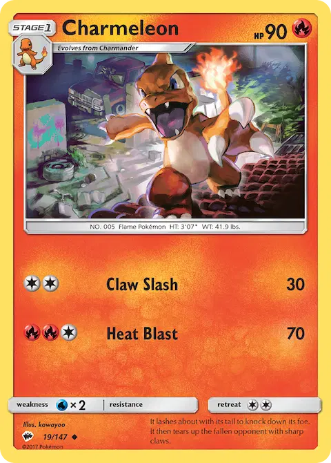 Charmeleon, Burning Shadows 19/147