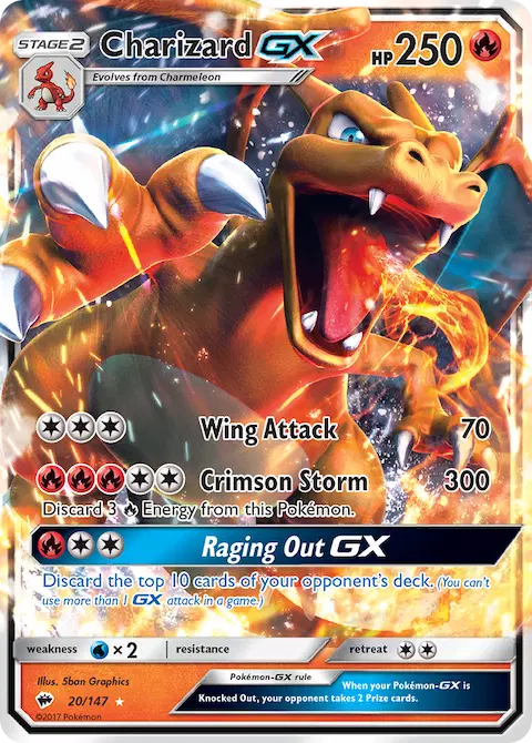 Charizard GX, Burning Shadows 20/147