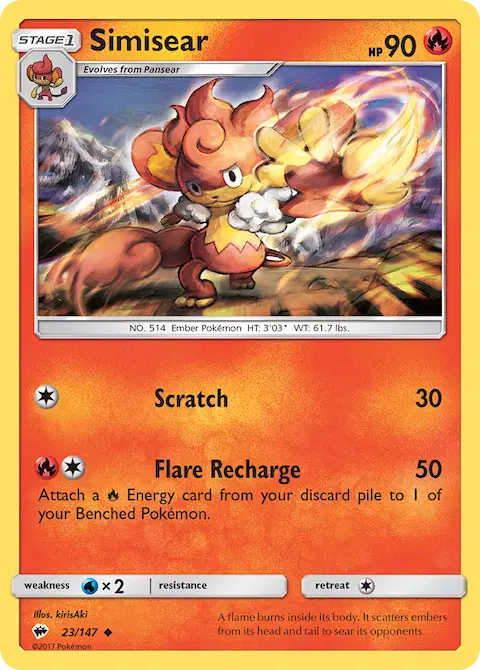 Simisear, Burning Shadows 23/147