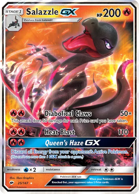Salazzle GX, Burning Shadows 25/147
