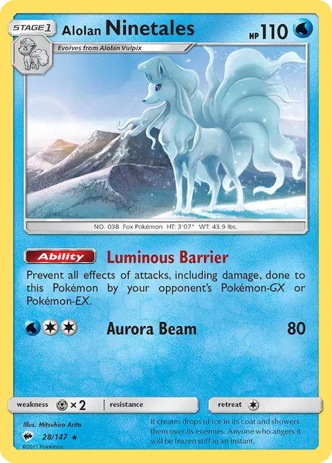 Alolan Ninetales, Burning Shadows 28/147