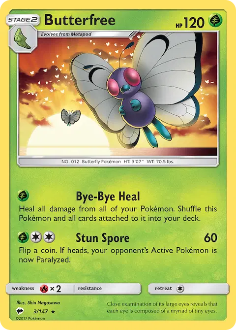 Butterfree, Burning Shadows 3/147