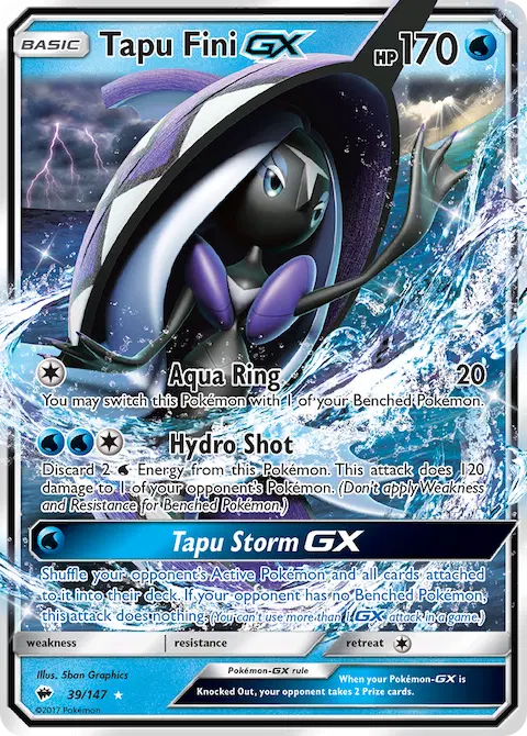 Tapu Fini GX, Burning Shadows 39/147