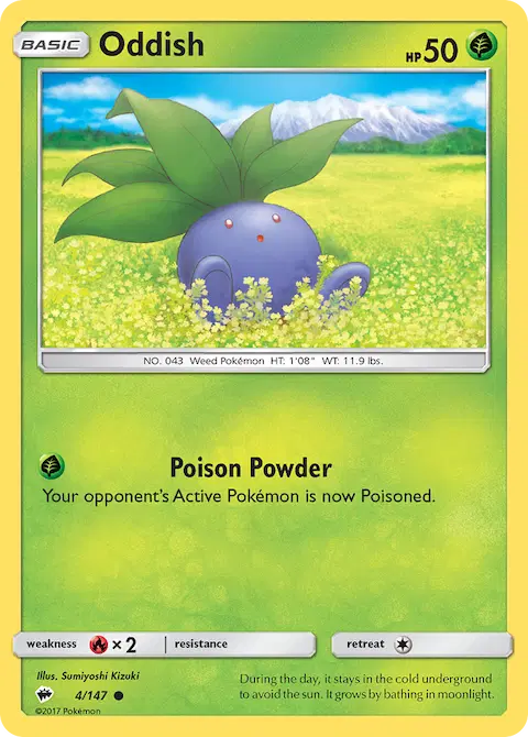 Oddish, Burning Shadows 4/147