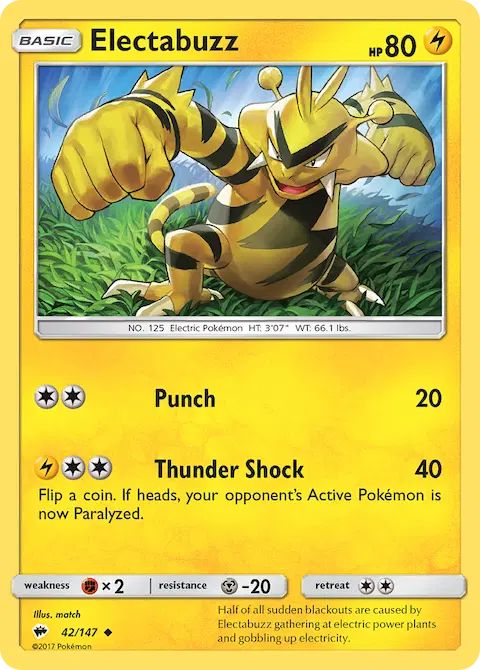 Electabuzz, Burning Shadows 42/147