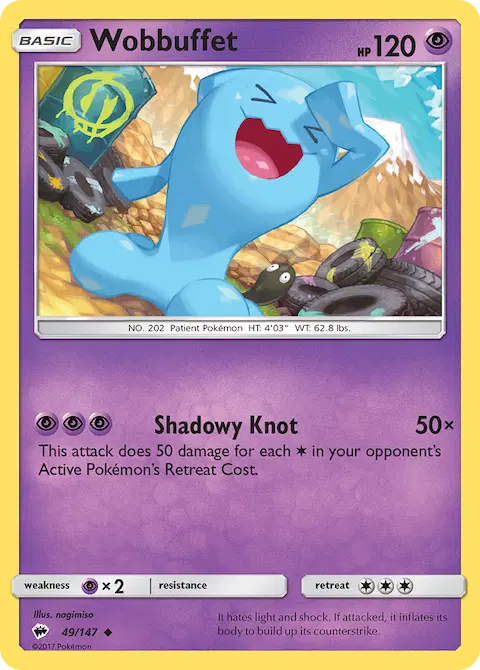 Wobbuffet, Burning Shadows 49/147