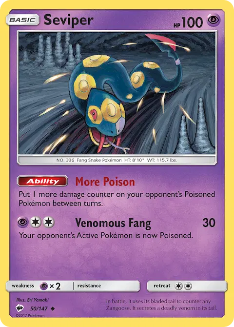 Seviper, Burning Shadows 50/147