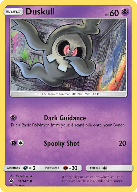 Duskull, Burning Shadows 51/147