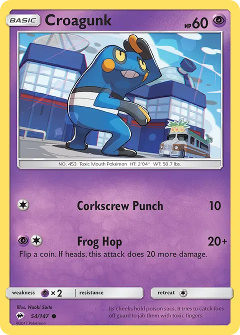 Croagunk, Burning Shadows 54/147