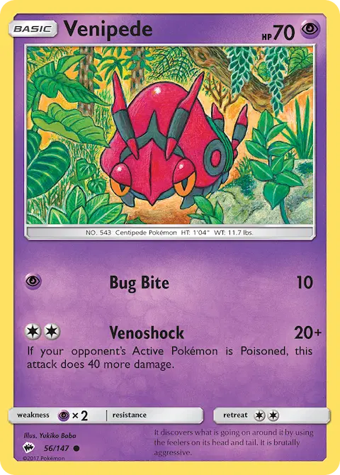 Venipede, Burning Shadows 56/147