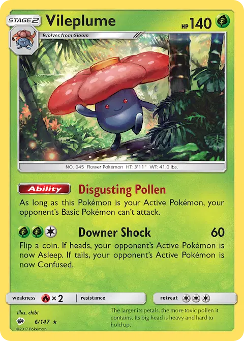 Vileplume, Burning Shadows 6/147