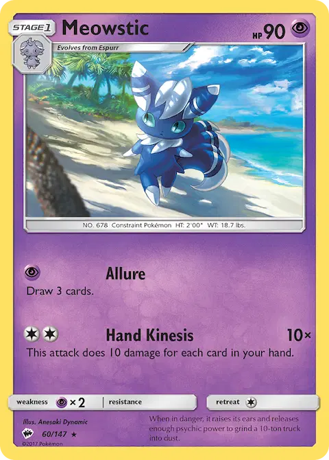 Meowstic, Burning Shadows 60/147