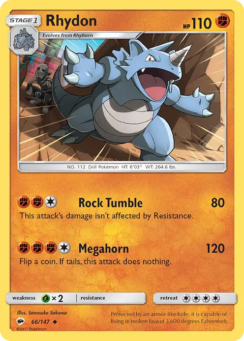 Rhydon, Burning Shadows 66/147