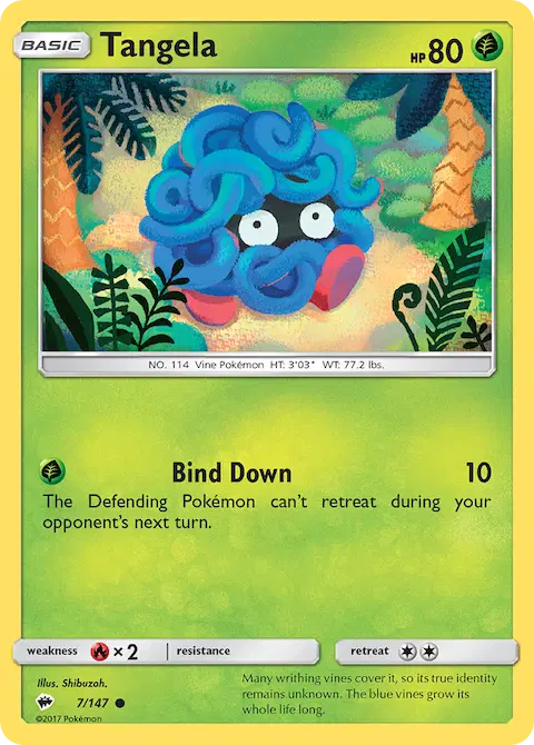 Tangela, Burning Shadows 7/147