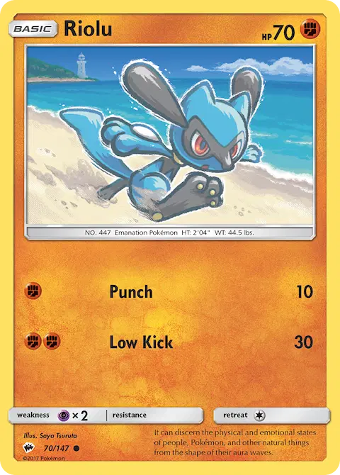 Riolu, Burning Shadows 70/147