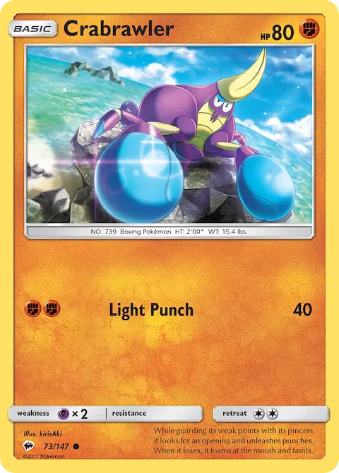 Crabrawler, Burning Shadows 73/147