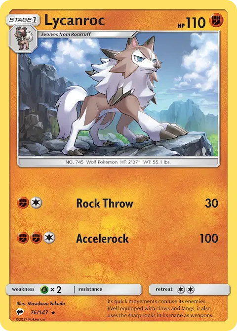 Lycanroc, Burning Shadows 76/147