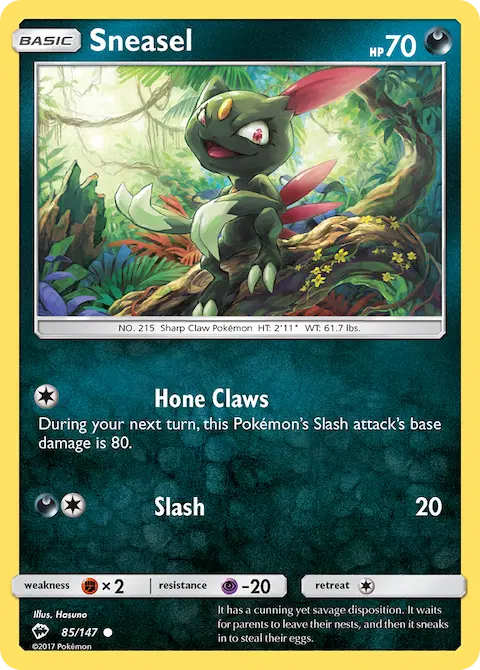Sneasel, Burning Shadows 85/147