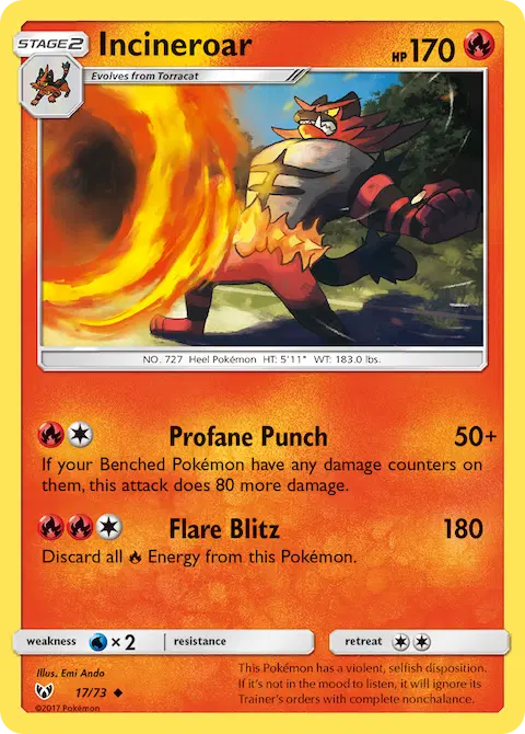 Incineroar, Shining Legends 17/73
