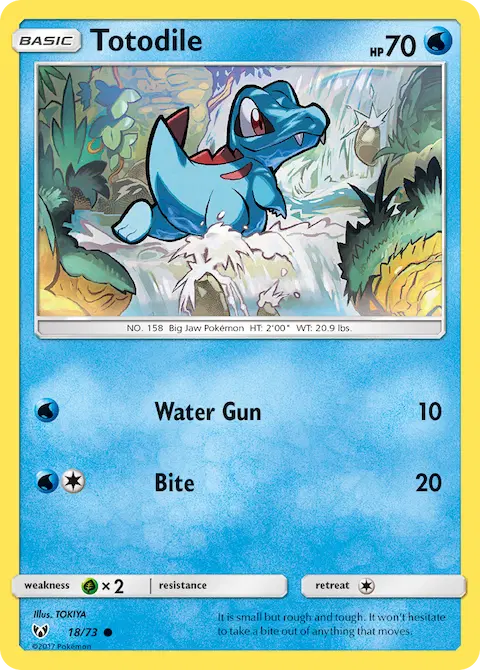 Totodile, Shining Legends 18/73
