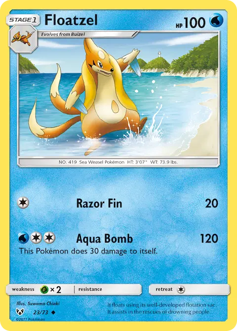 Floatzel, Shining Legends 23/73