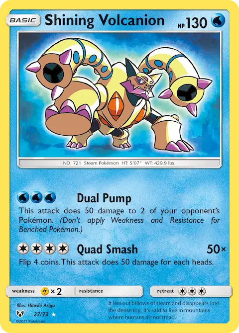 Shining Volcanion, Shining Legends 27/73