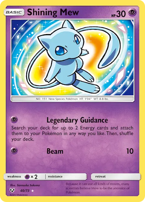 Shining Mew, Shining Legends 40/73