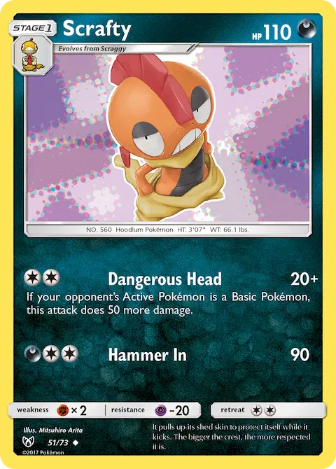 Scrafty, Shining Legends 51/73