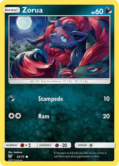 Zorua, Shining Legends 52/73