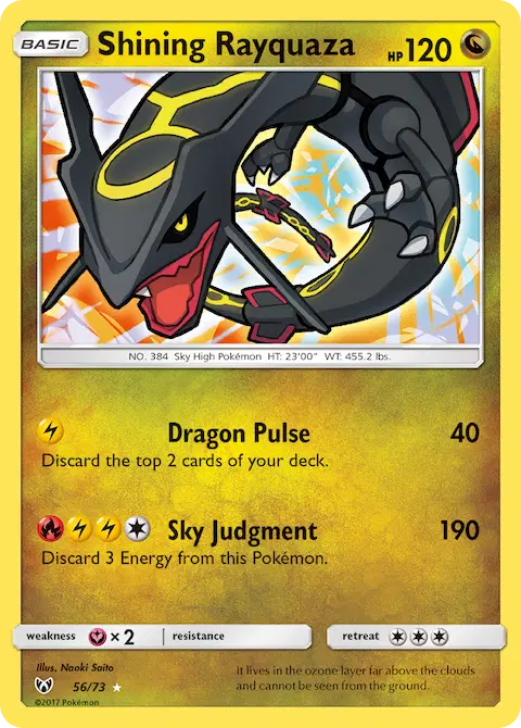 Shining Rayquaza, Shining Legends 56/73